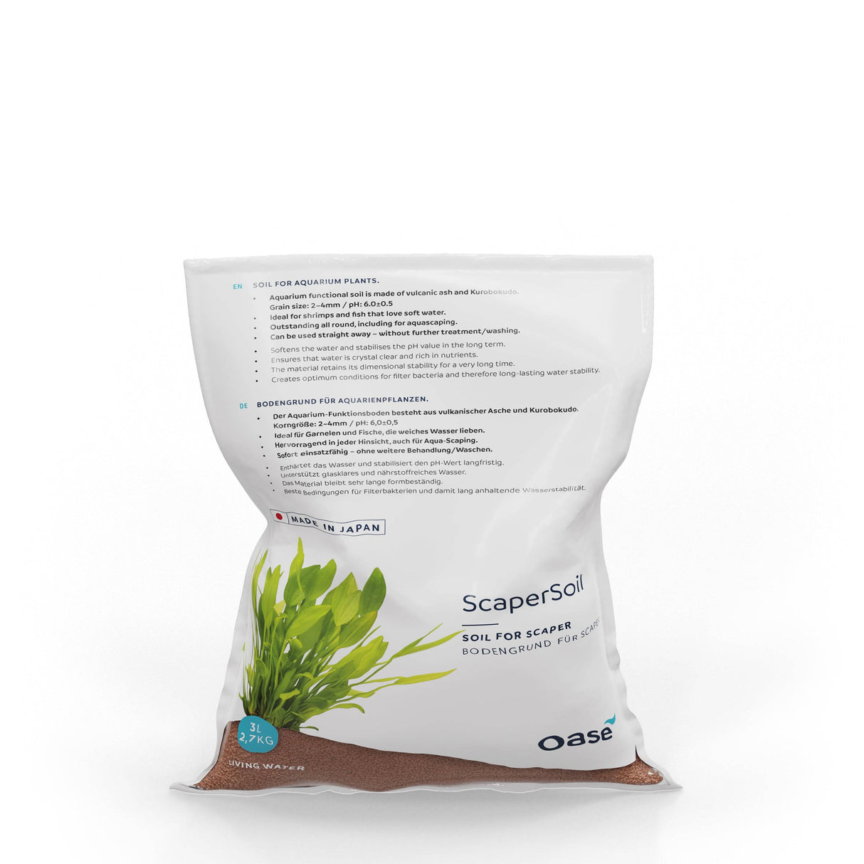 OASE ScaperLine Aquarium Soil - Brown in Packaging